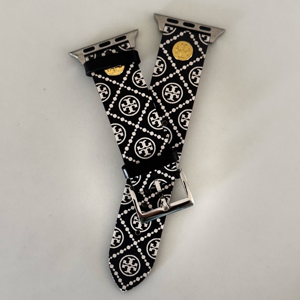 Tory Burch Navy  and Gold Watch Band